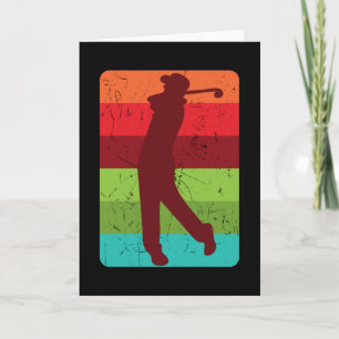 GOLF VINTAGE Golfkleidung Frauen Kinder Golfer Karte