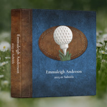 Golf Vintage Imitate Blaues Leder Elegante