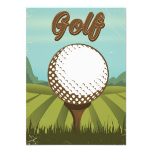 Golf Vintage-Stil Poster