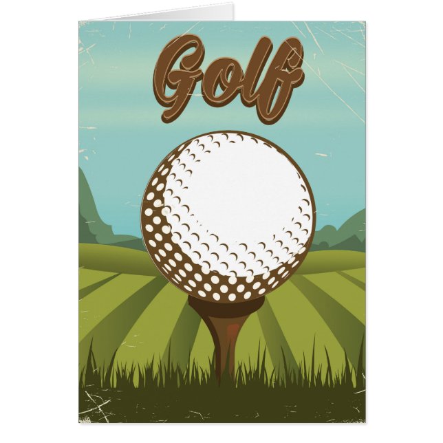 Golf Vintage-Stil Poster (Vorne)