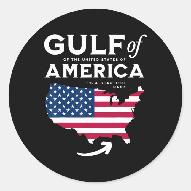Golf von Amerika 1 Runder Aufkleber (Vorderseite)