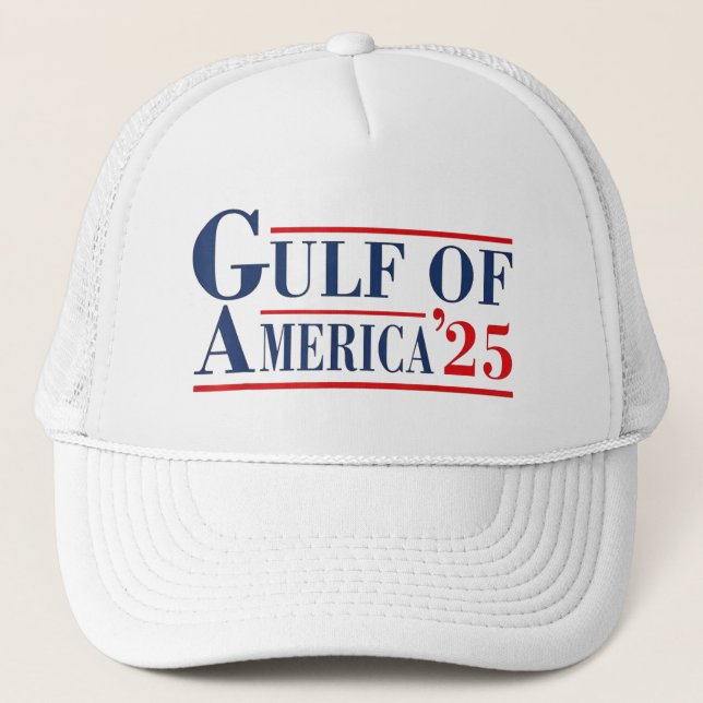 Golf von Amerika 2025 Amerikanische Fahne Golf Mex Truckerkappe (Vorderseite)