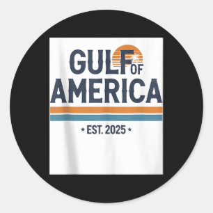 Golf von Amerika 2025 Vintage amerikanische Flagge Runder Aufkleber