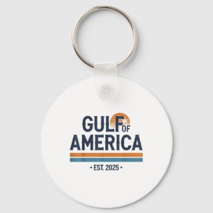 Golf von Amerika 2025 Vintage amerikanische Flagge Schlüsselanhänger
