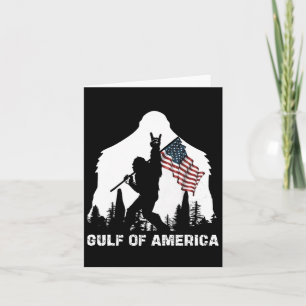 Golf von Amerika 2025 Vintage Flagge der USA Karte