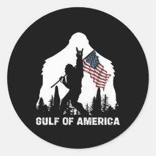 Golf von Amerika 2025 Vintage Flagge der USA Runder Aufkleber