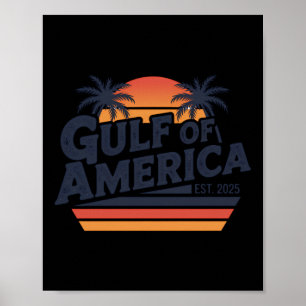 Golf von Amerika 2025 Vintage Retro-amerikanische  Poster