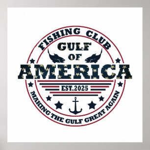 Golf von Amerika Amerikanischer patriotischer Ange Poster