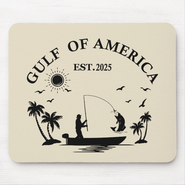 Golf von Amerika Angelpol amerikanischer Patriotik Mousepad (Vorne)