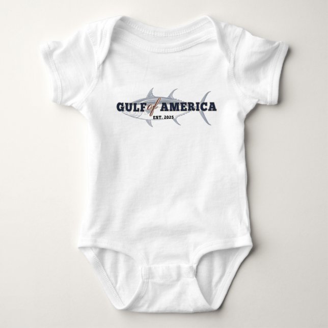 Golf von Amerika - Blue Fin - Baby Jumpsuit Strampler (Vorderseite)