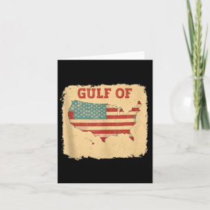 Golf von Amerika Der sonnige Golf von Mexiko Vinta Karte
