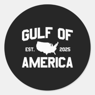 Golf von Amerika Ende 2025 Golf von Amerika Runder Aufkleber