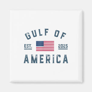 Golf von Amerika Est 2025 Amerikanische Fahne Golf Magnet