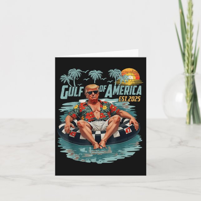 Golf von Amerika Est 2025 Amerikanische Flagge Gol Karte (Vorderseite)