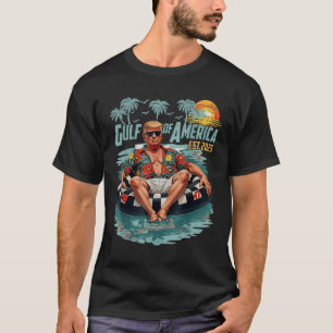 Golf von Amerika Est 2025 Amerikanische Flagge Gol T-Shirt