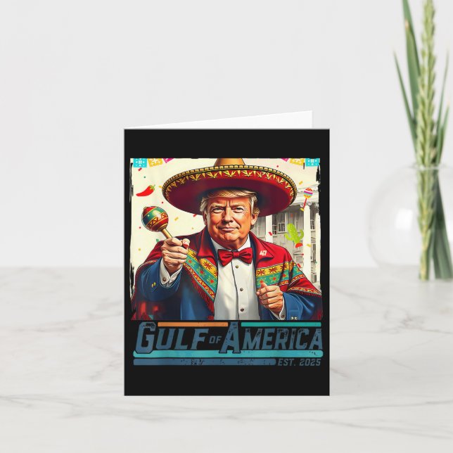 Golf von Amerika Est 2025 Cinco de Mayo Trump G Karte (Vorderseite)