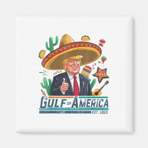 Golf von Amerika Est 2025 Cinco de Mayo Trump Magnet