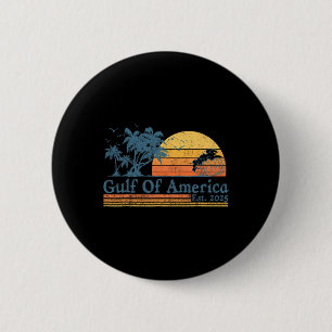 Golf von Amerika Est 2025 Retro Vintag Beach 2 Button