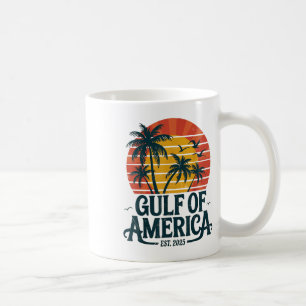 Golf von Amerika Est 2025 Retro Vintager Strand Kaffeetasse