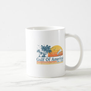 Golf von Amerika Est 2025 Retro Vintager Strand Kaffeetasse