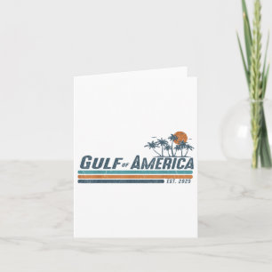 Golf von Amerika Est 2025 Retro Vintager Strand Karte