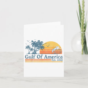 Golf von Amerika Est 2025 Retro Vintager Strand Karte