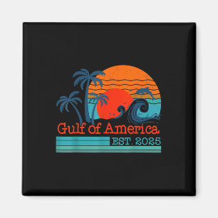 Golf von Amerika Est 2025 Retro Vintager Strand Magnet