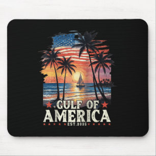 Golf von Amerika Est 2025 USA Flag Gul Mousepad