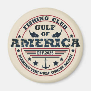 Golf von Amerika Fischerclub Amerikanisch patrioti Magnet