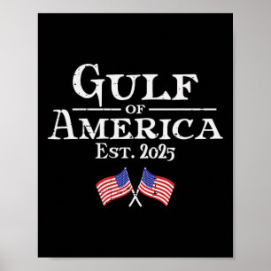 Golf von Amerika Flaggen 2025 Männer Frauen Kinder Poster