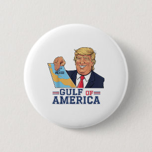 Golf von Amerika Funny Golf von Mexiko 4. Juli Button