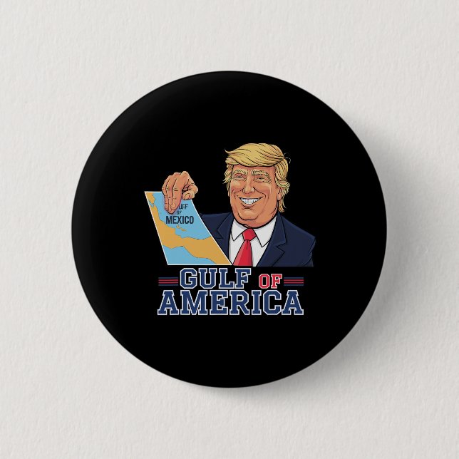 Golf von Amerika Funny Golf von Mexiko 4. Juli Button (Vorderseite)
