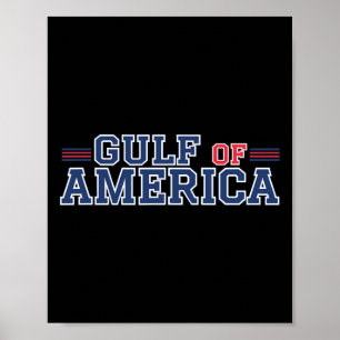 Golf von Amerika Funny Golf von Mexiko 4. Juli Poster