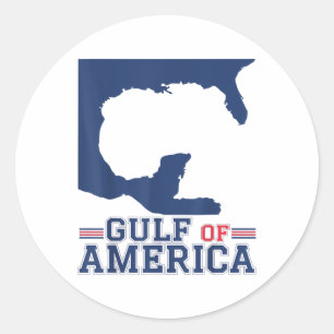 Golf von Amerika Funny Golf von Mexiko 4. Juli Runder Aufkleber