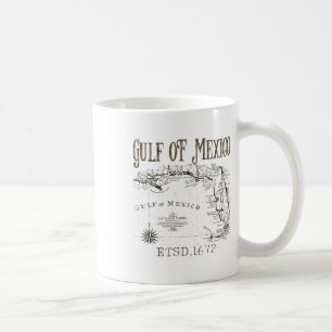 Golf von Amerika Funny Golf von Mexiko Flag Karte Kaffeetasse
