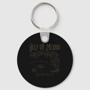 Golf von Amerika Funny Golf von Mexiko Flag Karte Schlüsselanhänger