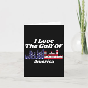 Golf von Amerika Funny Golf von Mexiko Flagge der Karte