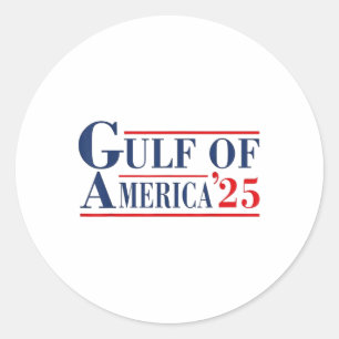Golf von Amerika Funny Golf von Mexiko USA 2025 Runder Aufkleber