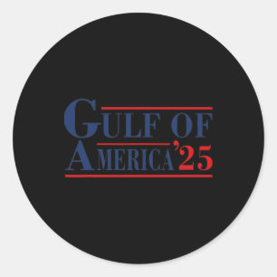 Golf von Amerika Funny Golf von Mexiko USA 2025 Runder Aufkleber
