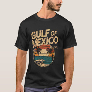 Golf von Amerika Funny Gulf of Mexico Flag Karte T-Shirt