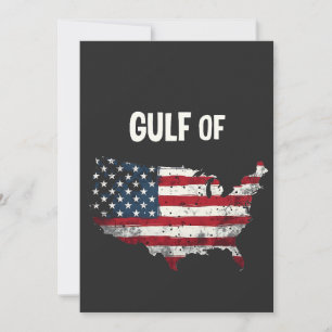 Golf von Amerika Funny Trump USA Map Flag Einladung