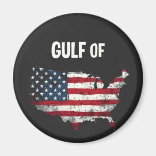 Golf von Amerika Funny Trump USA Map Flag Magnet