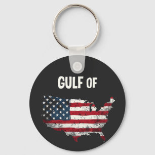 Golf von Amerika Funny Trump USA Map Flag Schlüsselanhänger