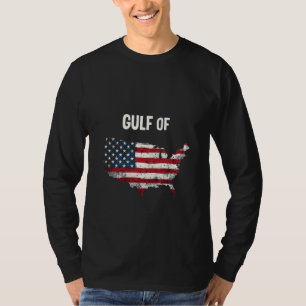 Golf von Amerika Funny Trump USA Map Flag T-Shirt