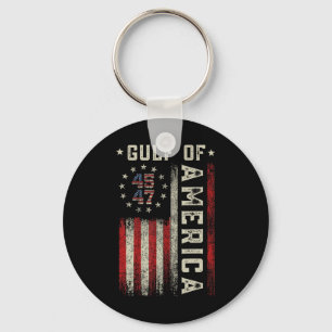 Golf von Amerika Funny US Flag für Männer Frauen Schlüsselanhänger