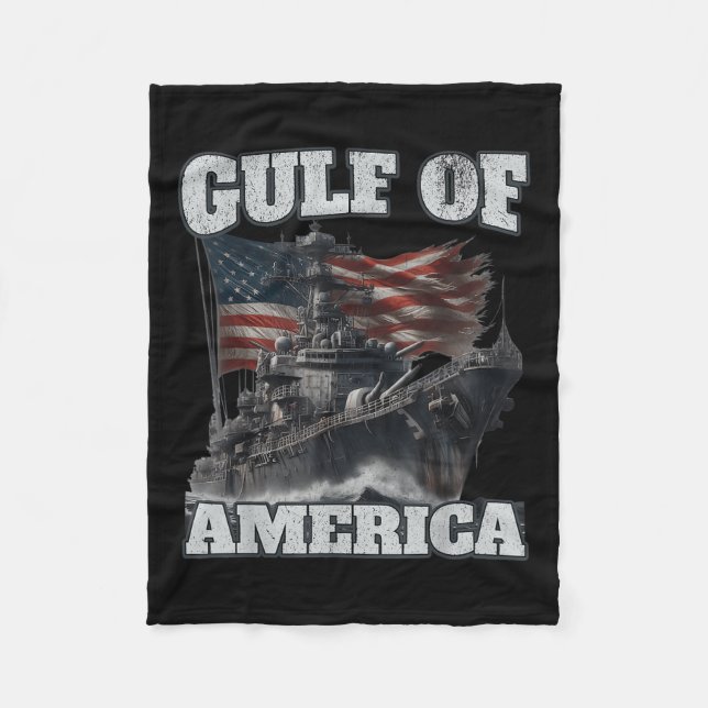 Golf von Amerika Funny US Flag Männer Frauen Fleecedecke (Vorderseite)