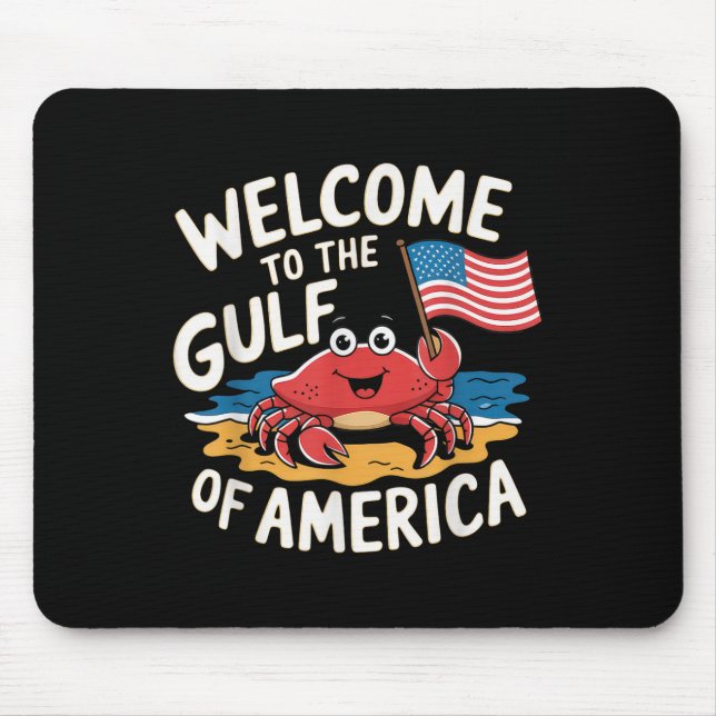 Golf von Amerika geben Männer Flag Strand _8 Mousepad (Vorne)