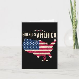Golf von Amerika Golfo de America Spanische Sprach Karte