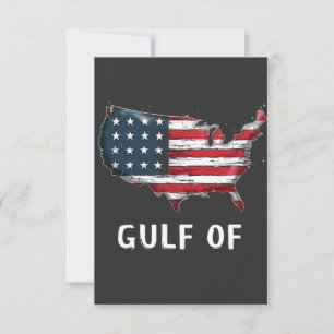 Golf von Amerika Lustiger Trump Ostküste Mexiko  Dankeskarte