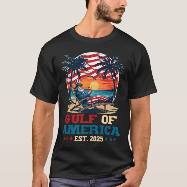 Golf von Amerika Mexiko Golf östlich 2025 US ameri T-Shirt (Vorderseite)